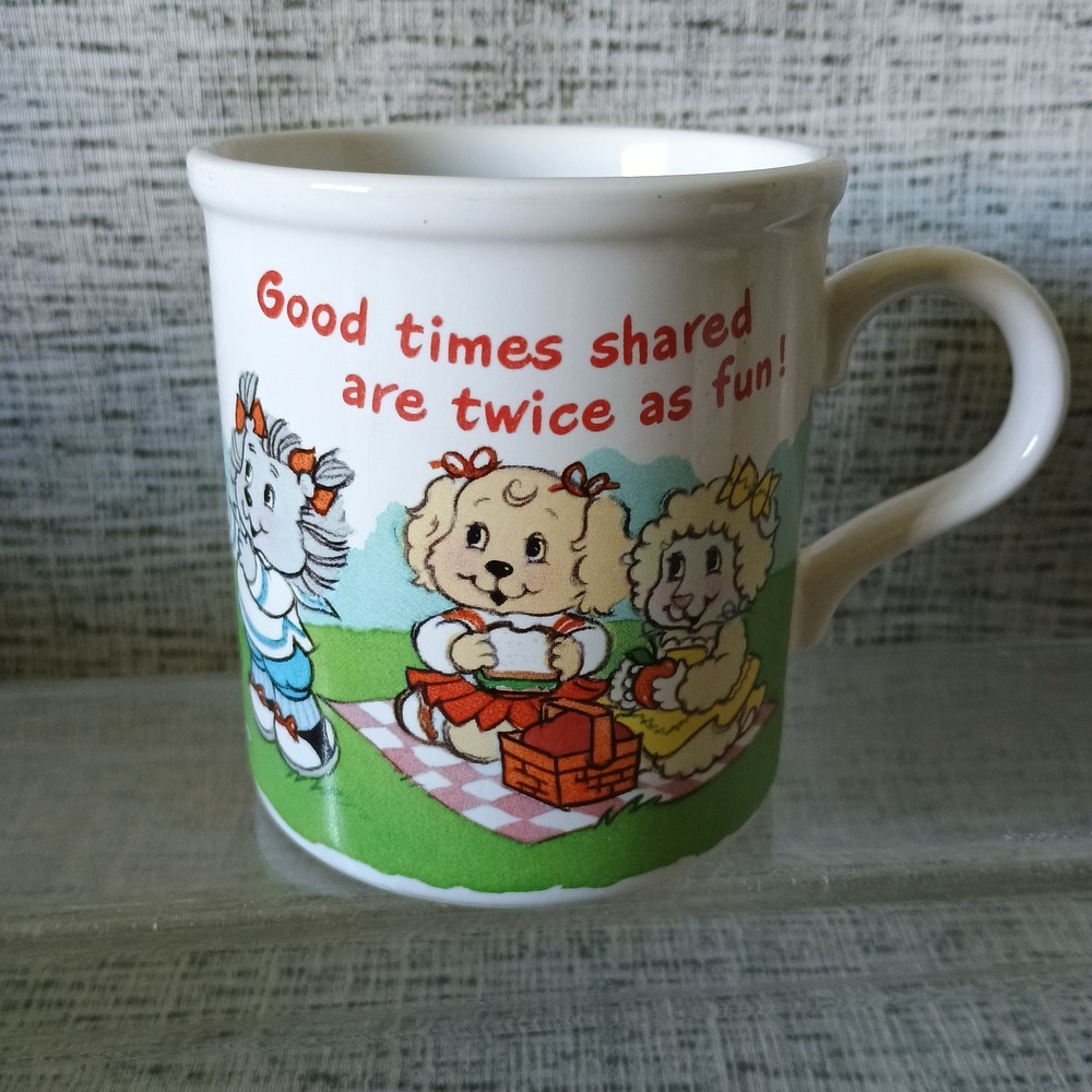 Vintage 1985 The Get Along Gang Mug American Greetings Designer Collection Japan
